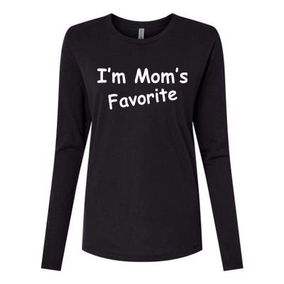 I'm Mom's Favorite Womens Cotton Relaxed Long Sleeve T-Shirt