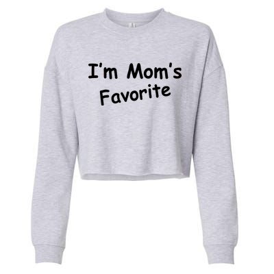 I'm Mom's Favorite Cropped Pullover Crew