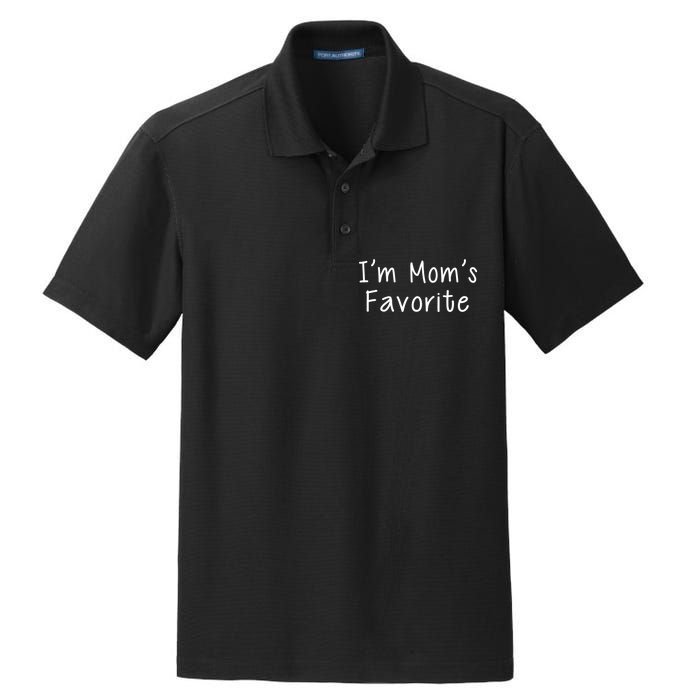 I'm Mom's Favorite Funny Cute Dry Zone Grid Polo