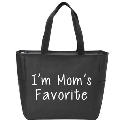 I'm Mom's Favorite Funny Cute Zip Tote Bag