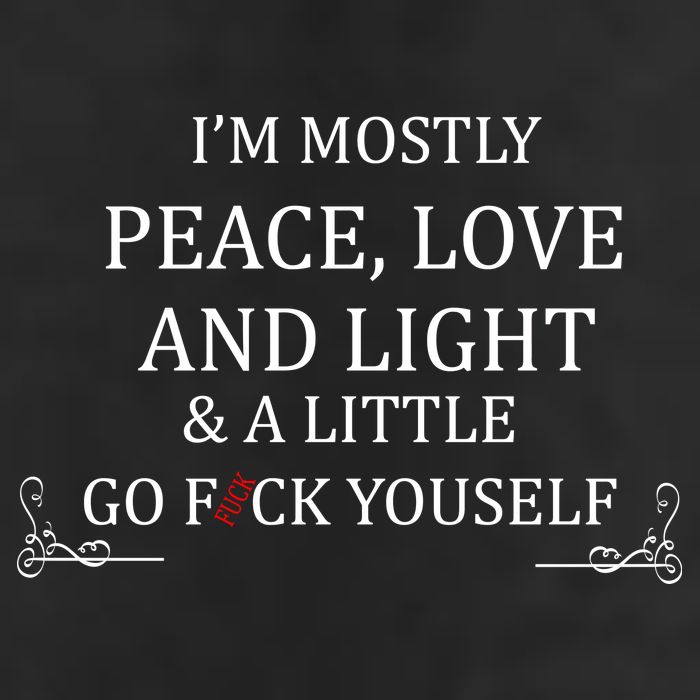 I'm Mostly Peace Love And Light  Cool Comfort Performance Bucket Hat
