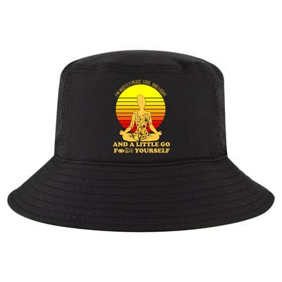 I'm Mostly Peace Love And Light Funny Cool Comfort Performance Bucket Hat