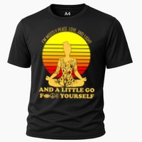 I'm Mostly Peace Love And Light Funny Cooling Performance Crew T-Shirt