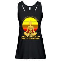 I'm Mostly Peace Love And Light Funny Ladies Essential Flowy Tank
