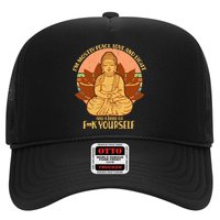 I'm Mostly Peace Love Light Yoga Buddha Trucker Hat