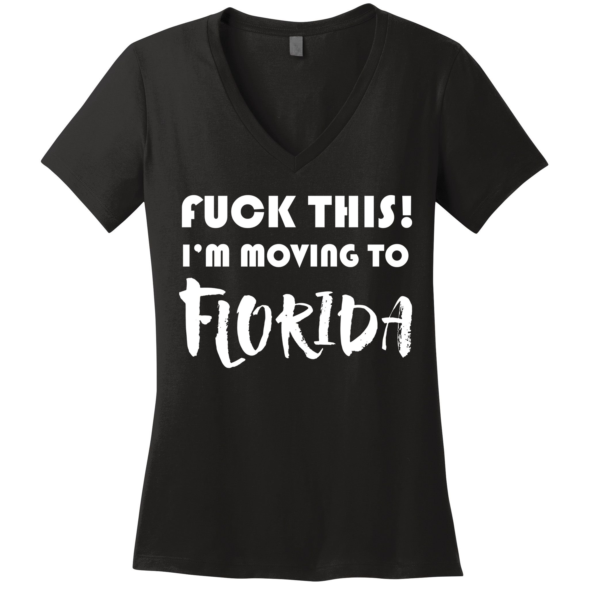 I'm Moving To Florida Women's V-Neck T-Shirt