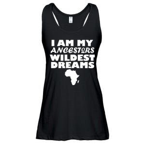 I'm My Ancestors Wildest Dreams Black History Ladies Essential Flowy Tank