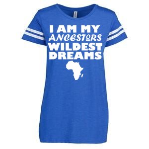 I'm My Ancestors Wildest Dreams Black History Enza Ladies Jersey Football T-Shirt