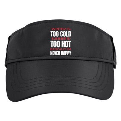 I'm Never Happy Adult Drive Performance Visor