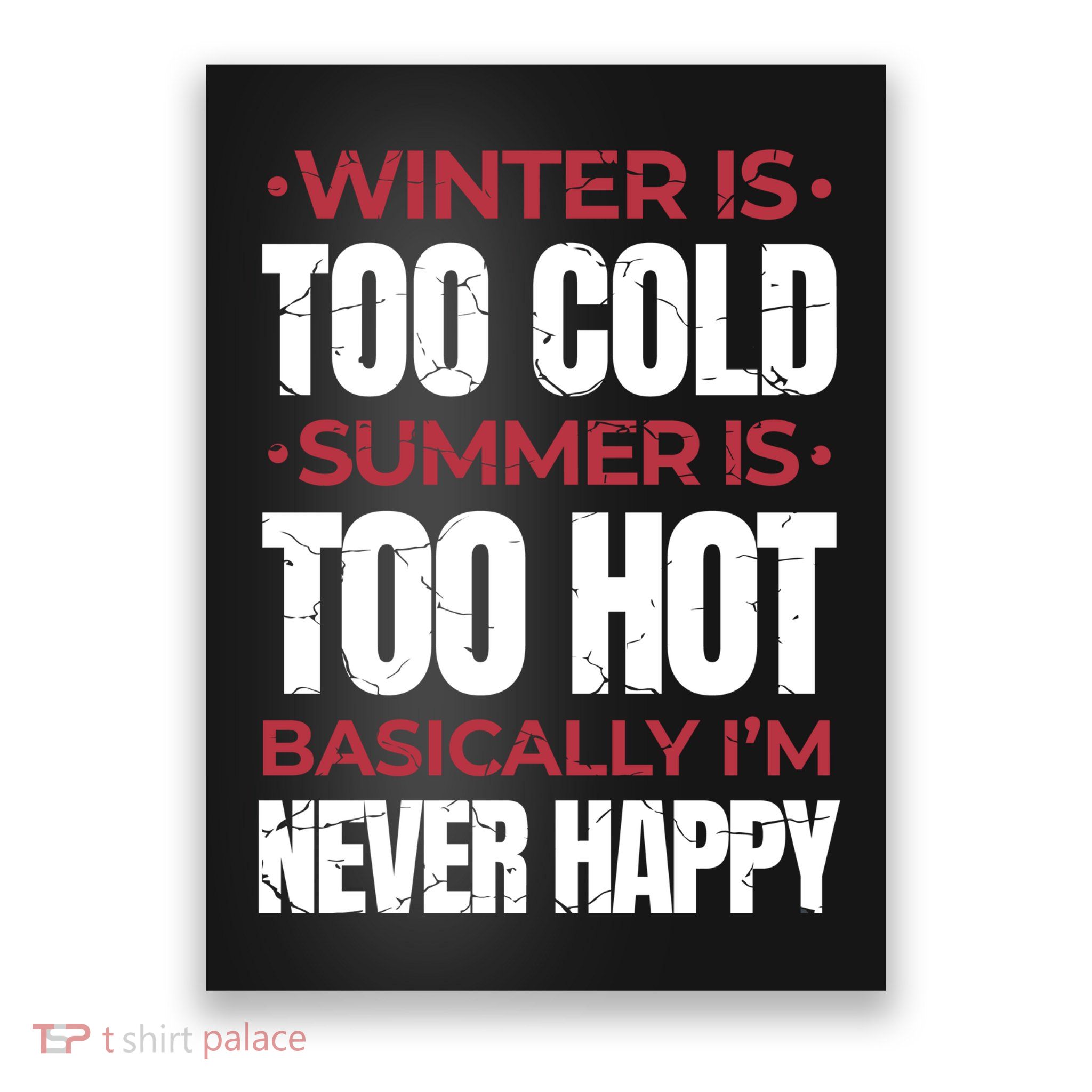 I'm Never Happy Poster