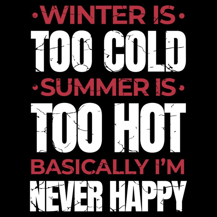 I'm Never Happy Cropped Pullover Crew