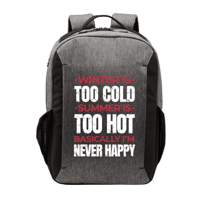 I'm Never Happy Vector Backpack