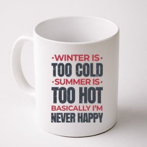 I'm Never Happy Coffee Mug