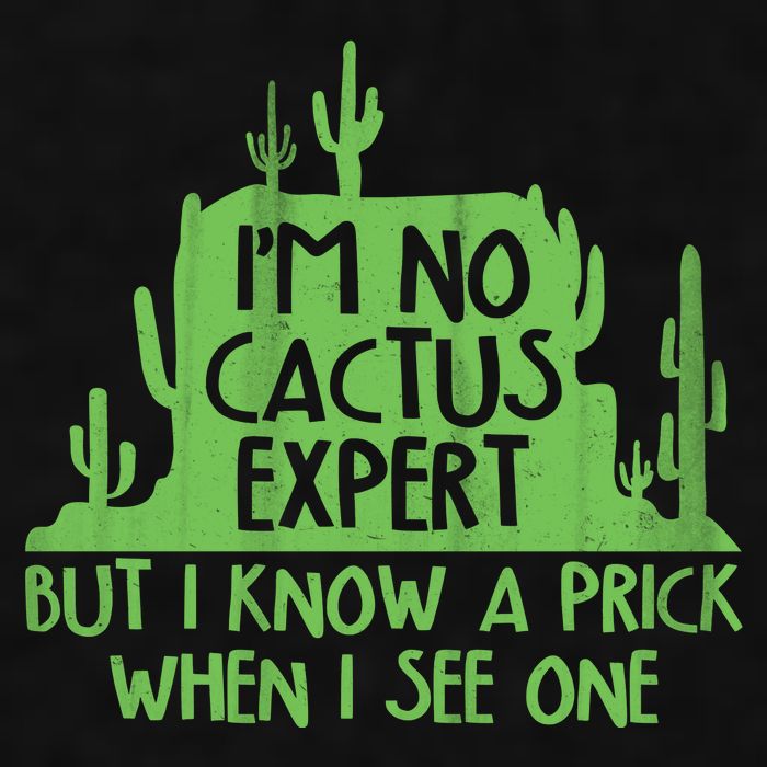 I'm No Cactus Expert But I Know a Prick When I See One Ladies PosiCharge Tri-Blend Wicking Tank