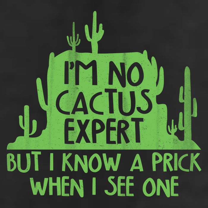 I'm No Cactus Expert But I Know a Prick When I See One 7 Panel Mesh Trucker Snapback Hat