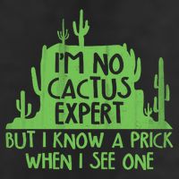 I'm No Cactus Expert But I Know a Prick When I See One 25L Jumbo Tote