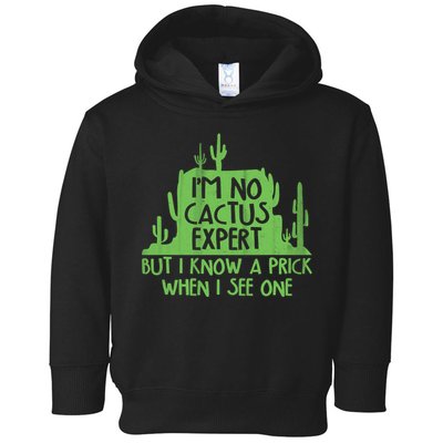 I'm No Cactus Expert But I Know a Prick When I See One Toddler Hoodie
