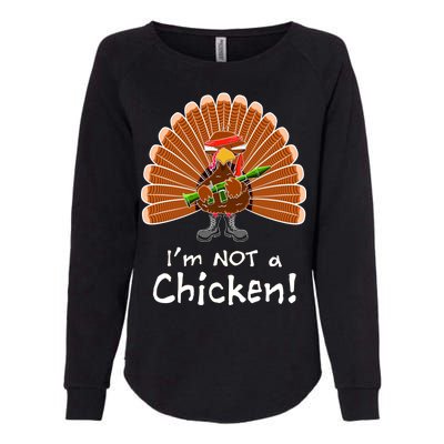 I'm No Chicken Turkey Holiday Womens California Wash Sweatshirt