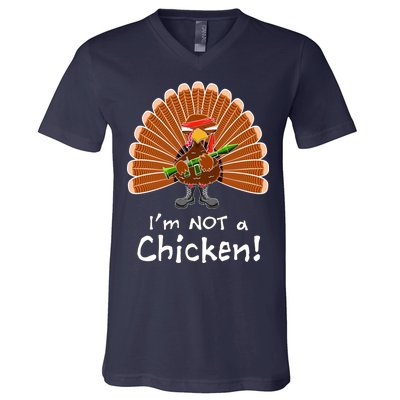 I'm No Chicken Turkey Holiday V-Neck T-Shirt