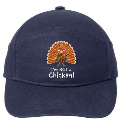 I'm No Chicken Turkey Holiday 7-Panel Snapback Hat