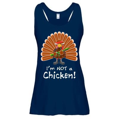 I'm No Chicken Turkey Holiday Ladies Essential Flowy Tank