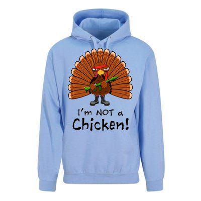 I'm No Chicken Turkey Holiday Unisex Surf Hoodie