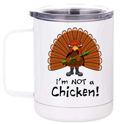 I'm No Chicken Turkey Holiday 12 oz Stainless Steel Tumbler Cup