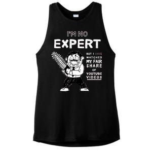 I'm No Expert Funny Video Ladies PosiCharge Tri-Blend Wicking Tank