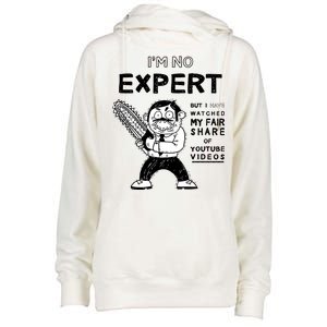 I'm No Expert Funny Video Womens Funnel Neck Pullover Hood