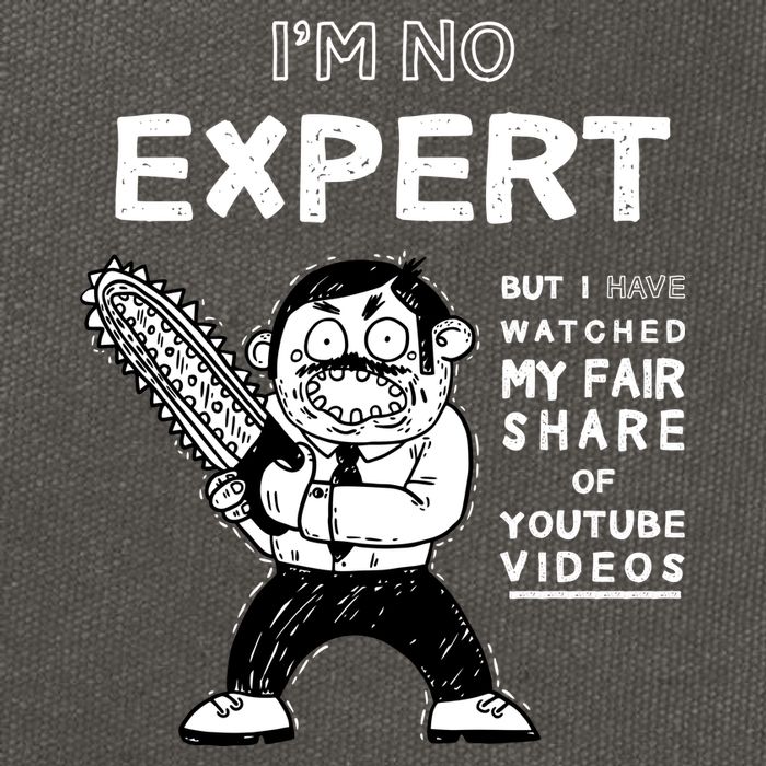 I'm No Expert Funny Video Cotton Canvas Backpack