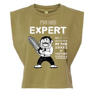 I'm No Expert Funny Video Garment-Dyed Women's Muscle Tee