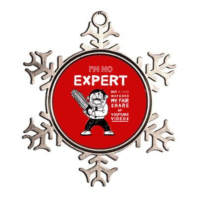 I'm No Expert Funny Video Metallic Star Ornament