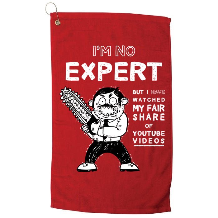 I'm No Expert Funny Video Golf Towel