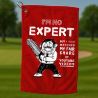 I'm No Expert Funny Video Golf Towel