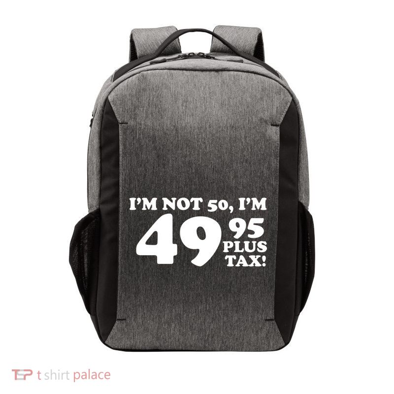 I'm Not 50 Funny Birthday Vector Backpack