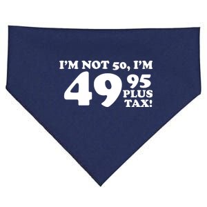 I'm Not 50 Funny Birthday USA-Made Doggie Bandana