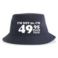 I'm Not 50 Funny Birthday Sustainable Bucket Hat