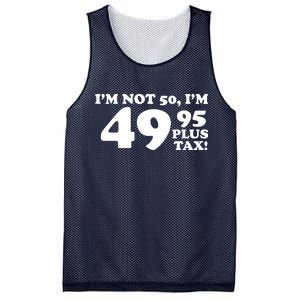 I'm Not 50 Funny Birthday Mesh Reversible Basketball Jersey Tank