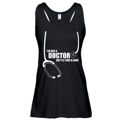 I'm Not A Doctor But Will Take A Look Ladies Essential Flowy Tank