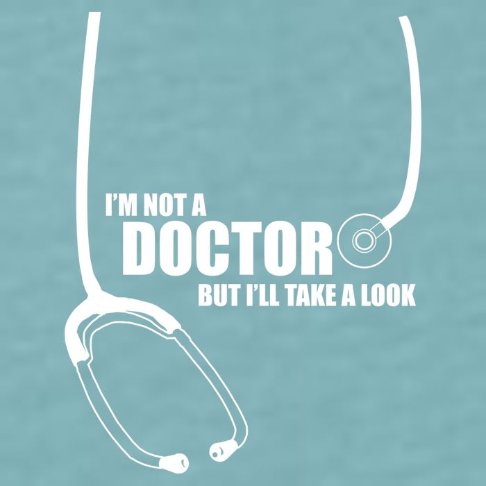 I'm Not A Doctor But Will Take A Look Sueded Cloud Jersey T-Shirt