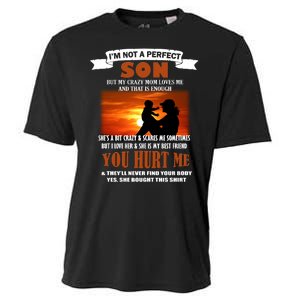 I'm Not A Perfect Son But My Crazy Mom Loves Me Cooling Performance Crew T-Shirt