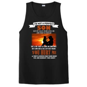 I'm Not A Perfect Son But My Crazy Mom Loves Me PosiCharge Competitor Tank