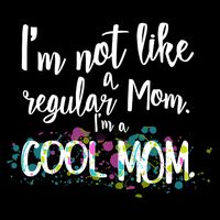 I'm Not A Regular Mom I'm A Cool Mom Cropped Pullover Crew