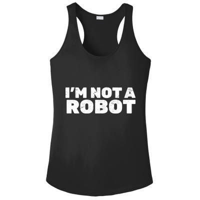 I'm Not A Robot Ladies PosiCharge Competitor Racerback Tank