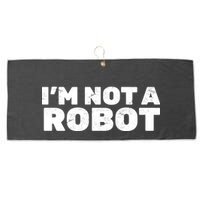 I'm Not A Robot Large Microfiber Waffle Golf Towel