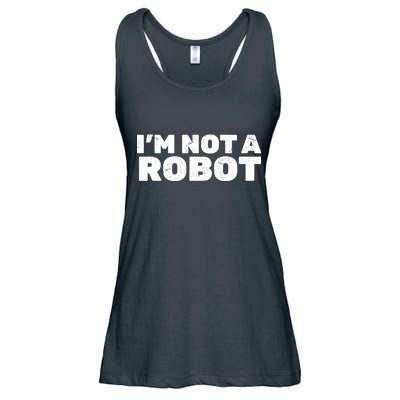 I'm Not A Robot Ladies Essential Flowy Tank