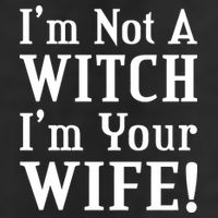 I'm Not A Witch I'm Your Wife Adult Drive Performance Visor