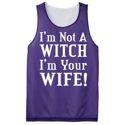 I'm Not A Witch I'm Your Wife Mesh Reversible Basketball Jersey Tank