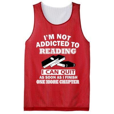 I'm Not Addicted To Reading Can Quit After One Chapter Mesh Reversible Basketball Jersey Tank