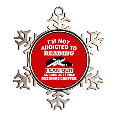 I'm Not Addicted To Reading Can Quit After One Chapter Metallic Star Ornament